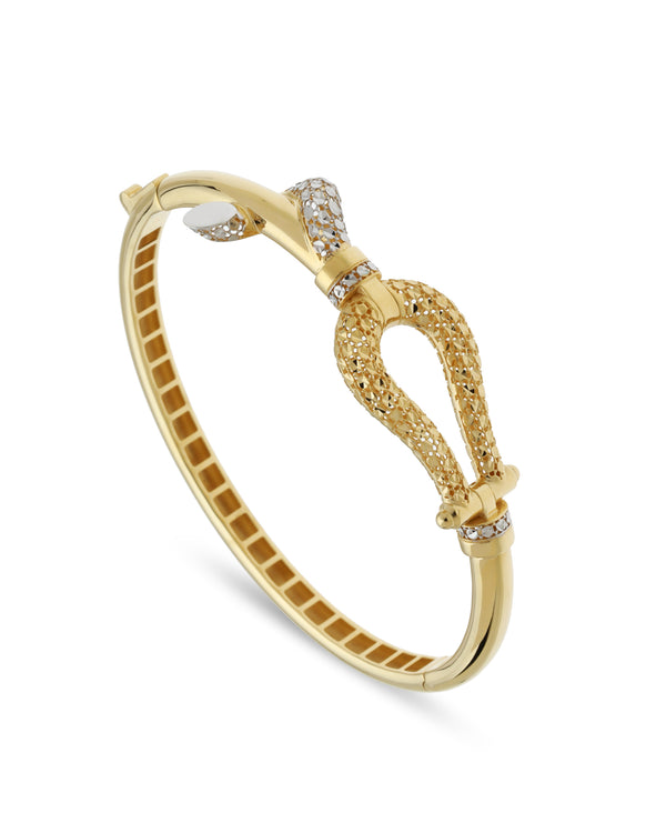 Luxe Crossover Gold Bangle ROKO