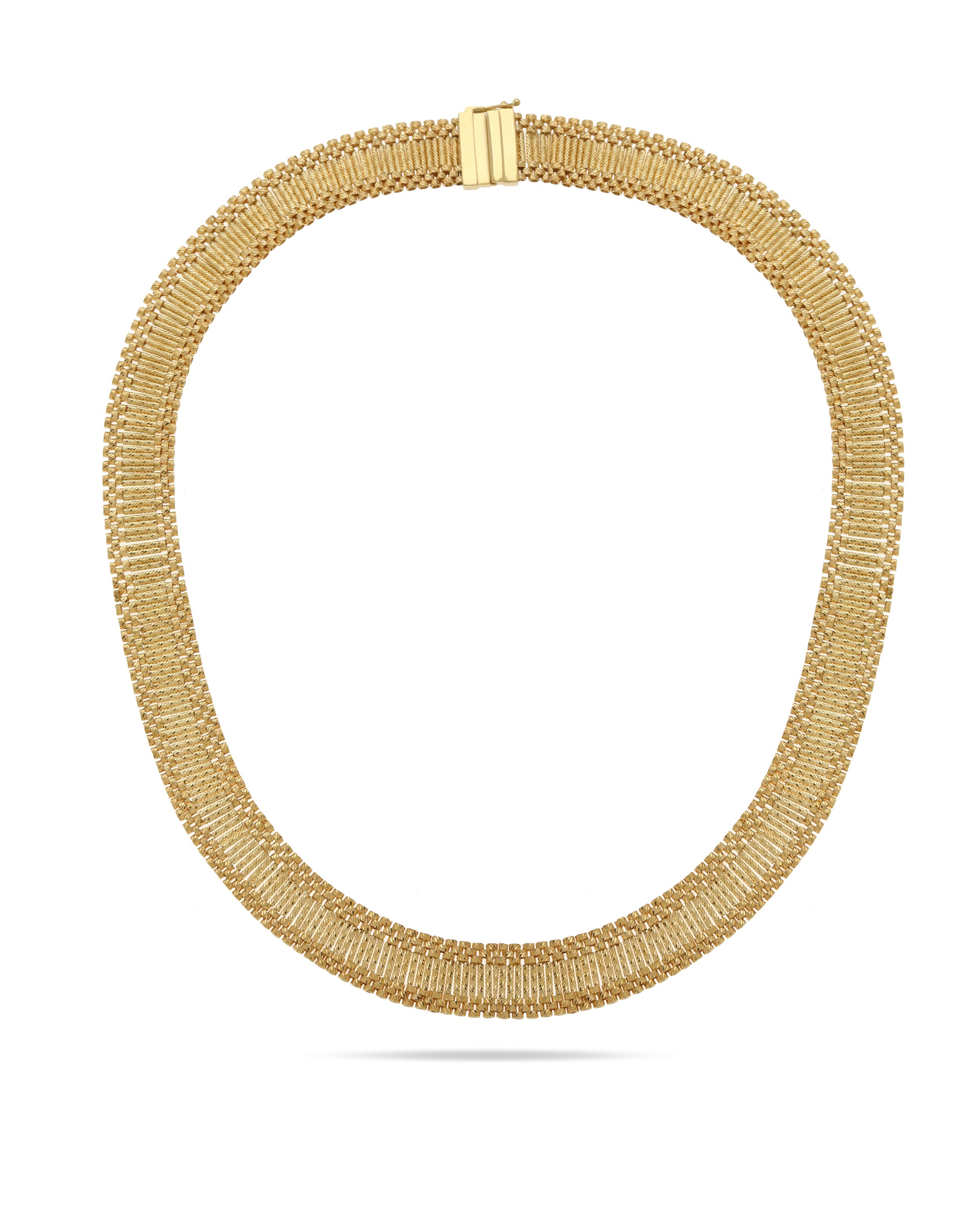 18K Gold Mesh Chain in Sleek Modern Design ROKO