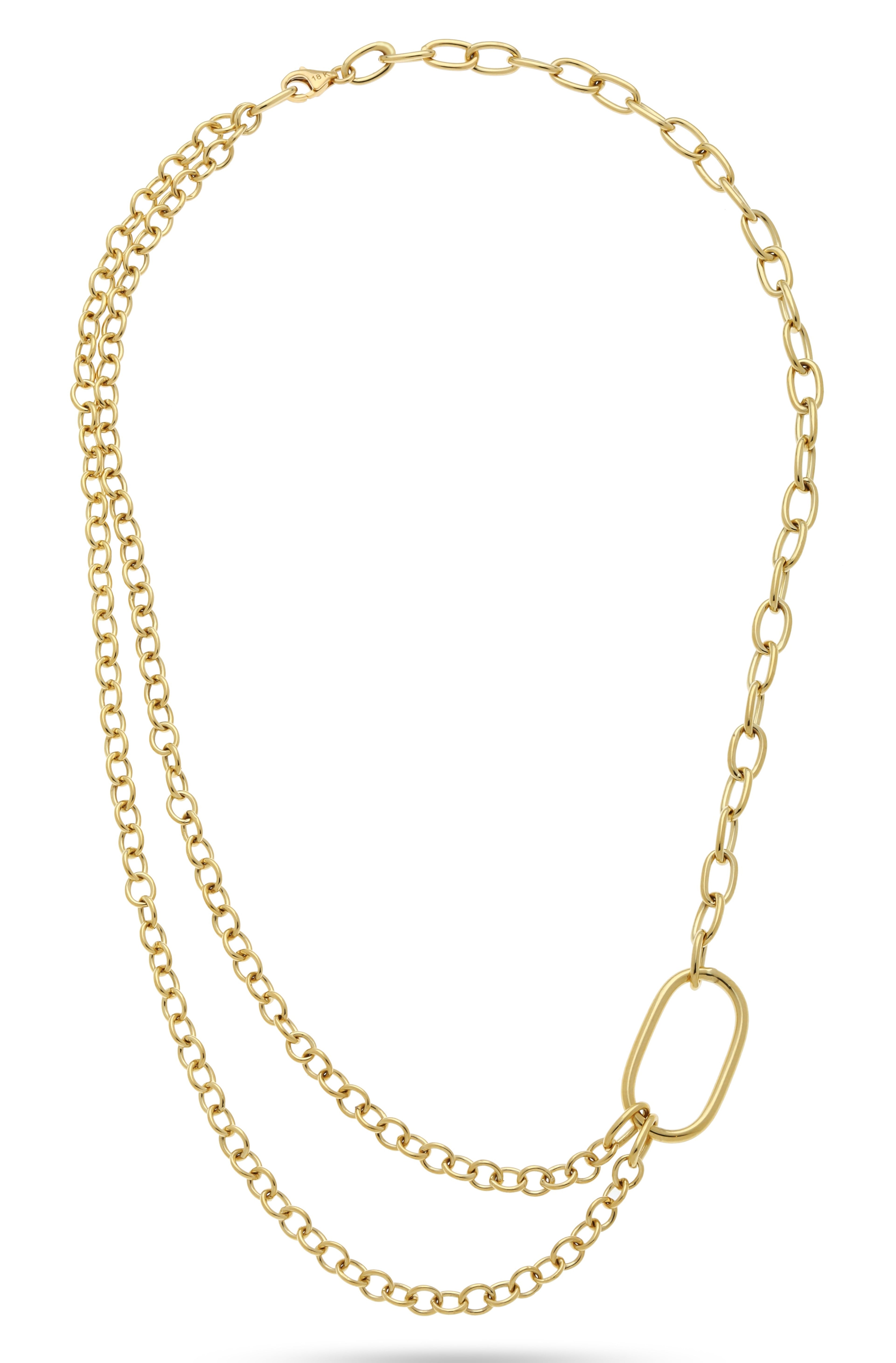 Double Layer 18K Gold Necklace ROKO