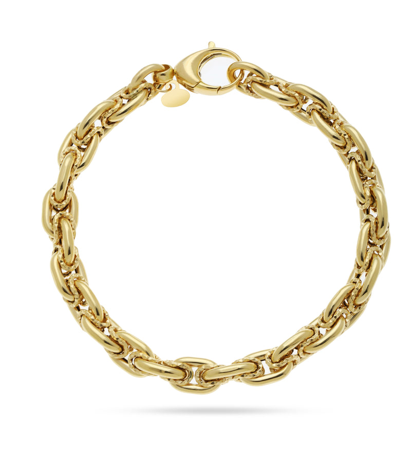 Gold Textured Link Bracelet ROKO