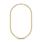 18K Yellow Gold Mariner Anchor Link Chain Necklace