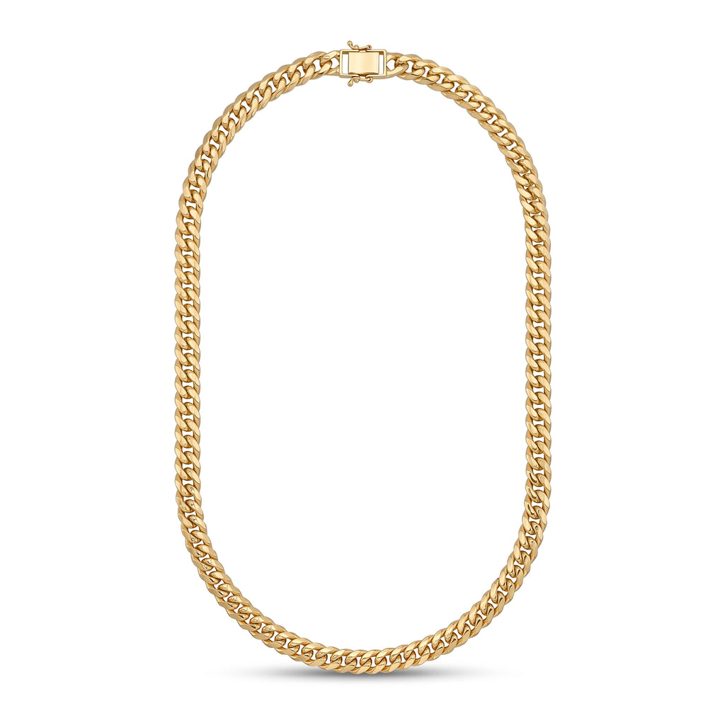 18K Gold Miami Cuban Chain Necklace