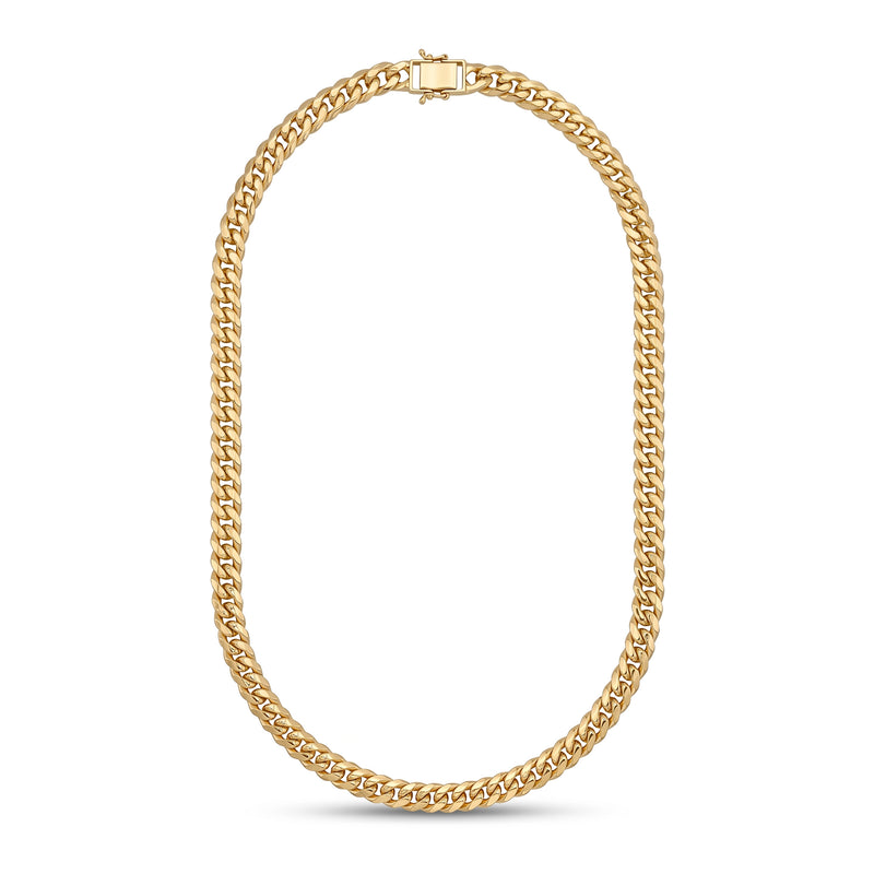 18K Gold Miami Cuban Chain Necklace