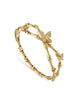 18K gold butterfly bracelet in open bangle design