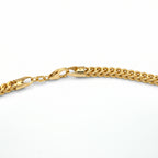18K Gold Flat Cuban Curb Chain Necklace