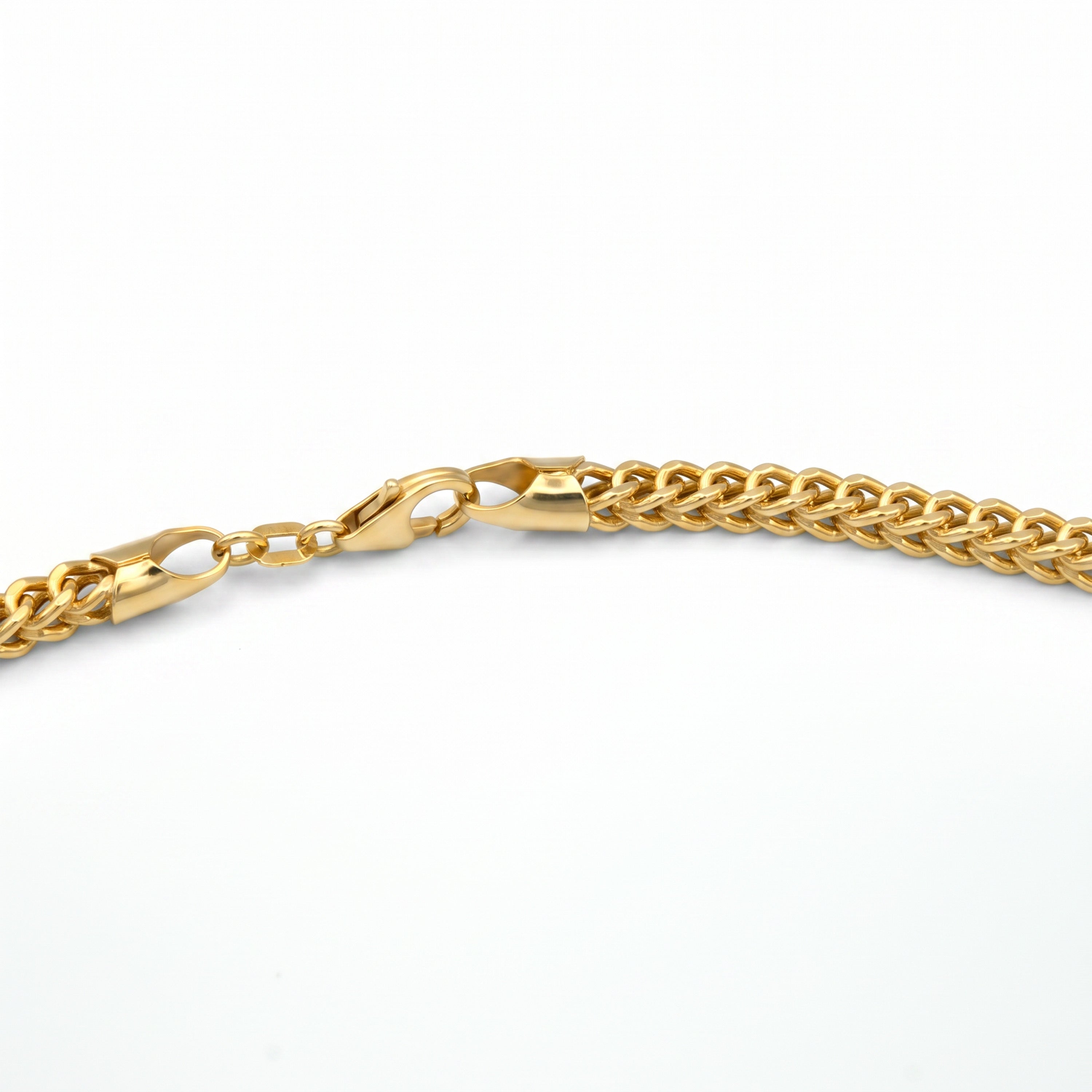 18K Gold Flat Cuban Curb Chain Necklace