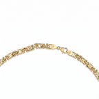 18K Gold Thin Byzantine Chain Necklace