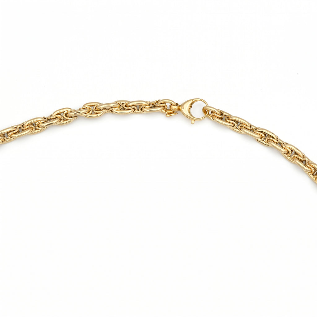 18K Gold Anchor Chain Necklace