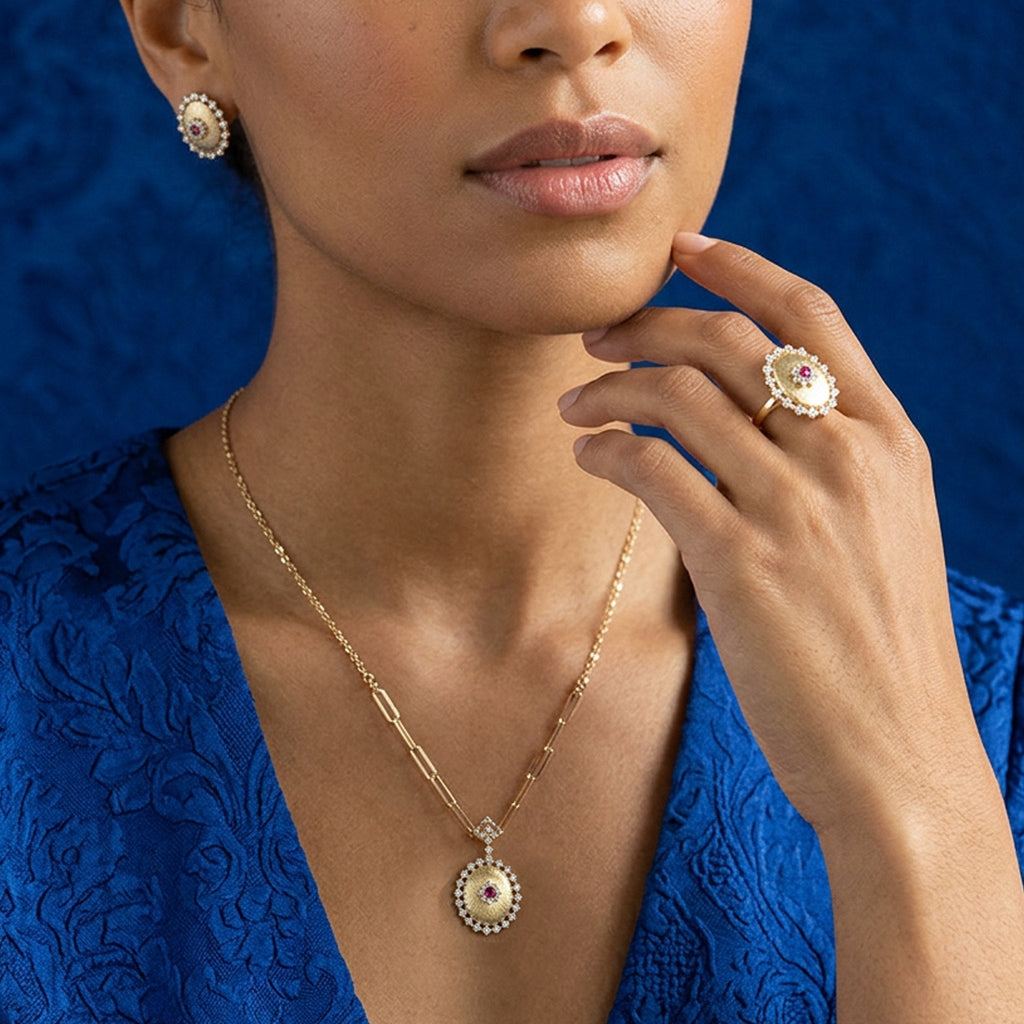 18k Aurora Leaf Gold Set ROKO