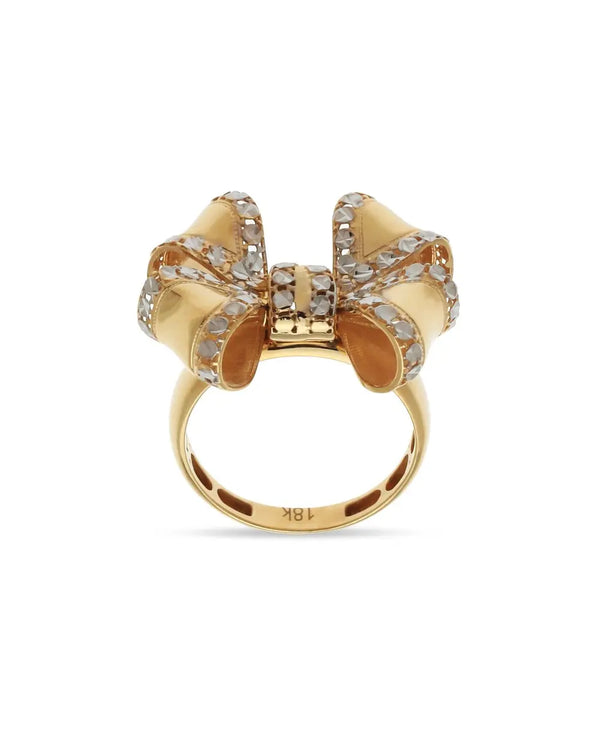 Pinnacle Regal Spark Yellow Gold Ring ROKO