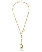 Layered Cross Drop Gold Necklace ROKO