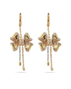 Pinnacle Radiant Droplet Yellow Gold Earrings ROKO