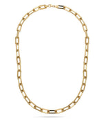 Matrix Structured Link Yellow Gold Necklace ROKO