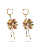 Pinnacle Radiant Droplet Yellow Gold Earrings ROKO
