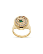 Infinity Endless Spark Yellow Gold Ring ROKO