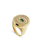 Infinity Endless Spark Yellow Gold Ring ROKO
