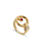 Unity Radiant Edge Yellow Gold Ring ROKO