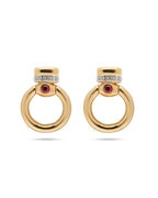 Unity Spark Yellow Gold Earrings ROKO