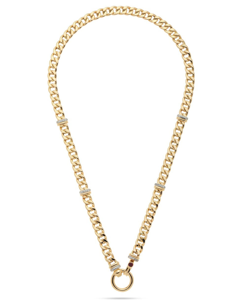 Unity Harmony Link Yellow Gold Necklace ROKO