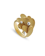 Golden Leaf Design Gold Ring ROKO