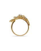 Golden Leaf Design Gold Ring ROKO