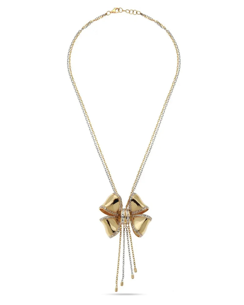 Pinnacle Crown Glow Yellow Gold Necklace ROKO