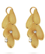 Golden Leaf Design Gold Earings ROKO