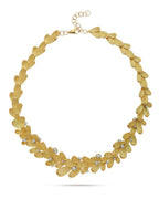 Golden Leaf Cuff Gold Necklace ROKO