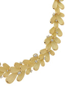 Golden Leaf Cuff Gold Necklace ROKO