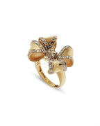 Pinnacle Regal Spark Yellow Gold Ring ROKO