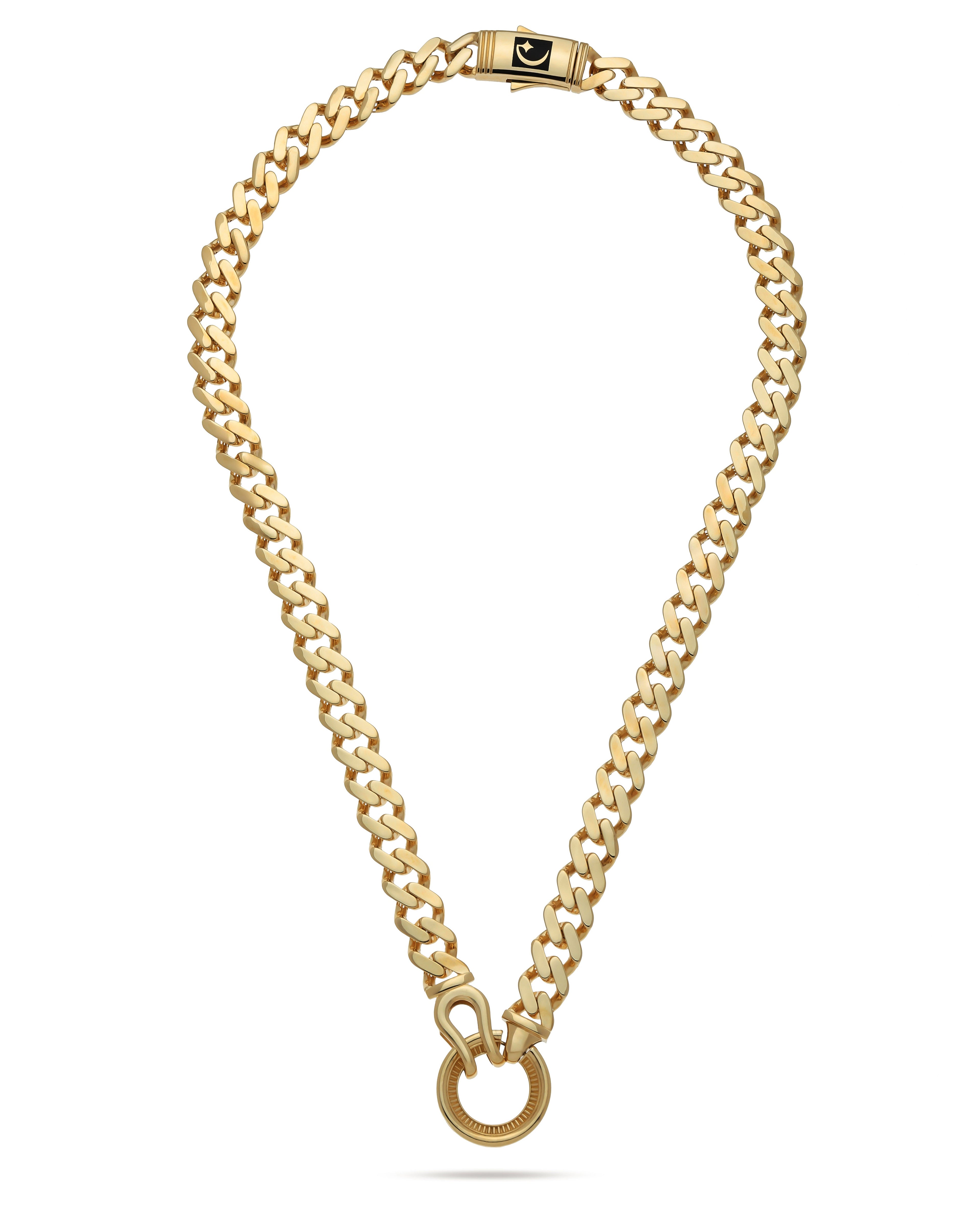 Classic Round Link Gold Necklace ROKO