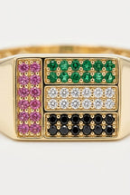 UAE jewelry ring gold polished band detail