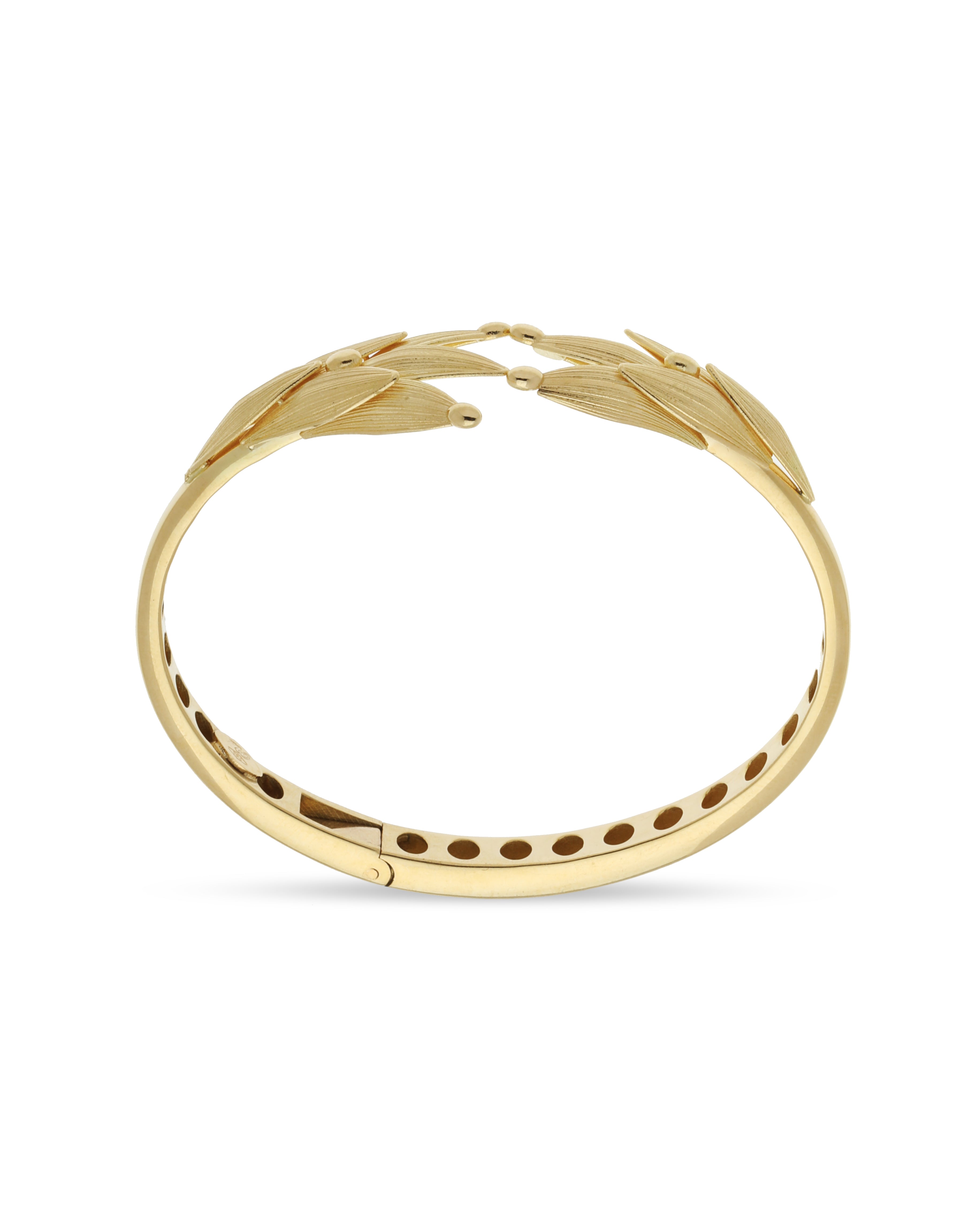 Aurora Royale Leaf Gold Bracelet – 18K Gold Jewellery Dubai ROKO