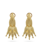 Aurora Cascade Leaf Drop Earrings – 18K Gold Jewellery Dubai ROKO