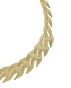 Aurora Imperial Leaf Statement Necklace – 18K Gold Necklace ROKO