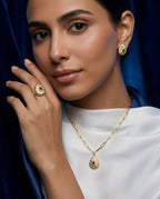 18K Aurelia Teardrop Sapphire Glow Jewelry Set ROKO